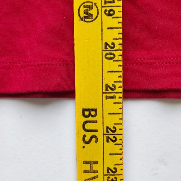 L.L.Bean long sleeve top women's size M burgundy cotton - Picture 9 of 9